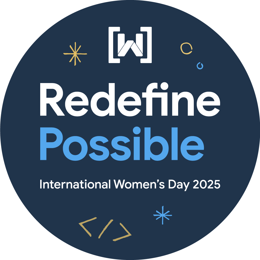 2025 年の IWD Google Developer Program バッジのグラフィック